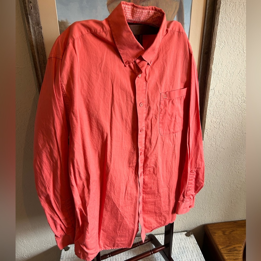 Cinch Rodeo/Western Mens Coral Button Up Shirt